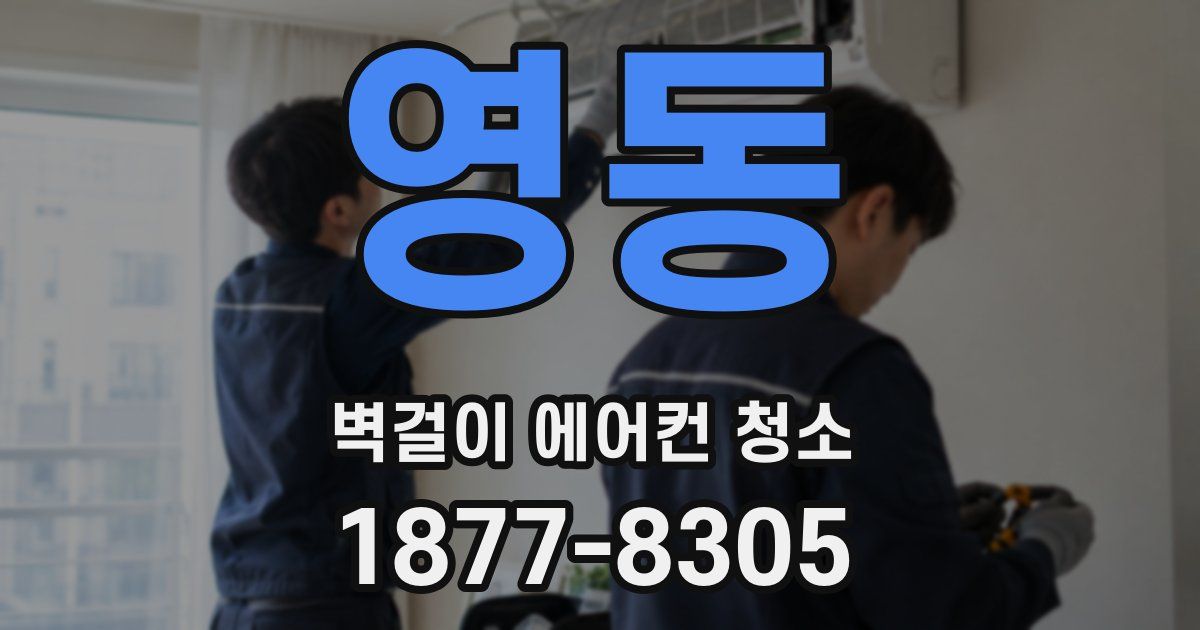 영동 벽걸이 에어컨 청소