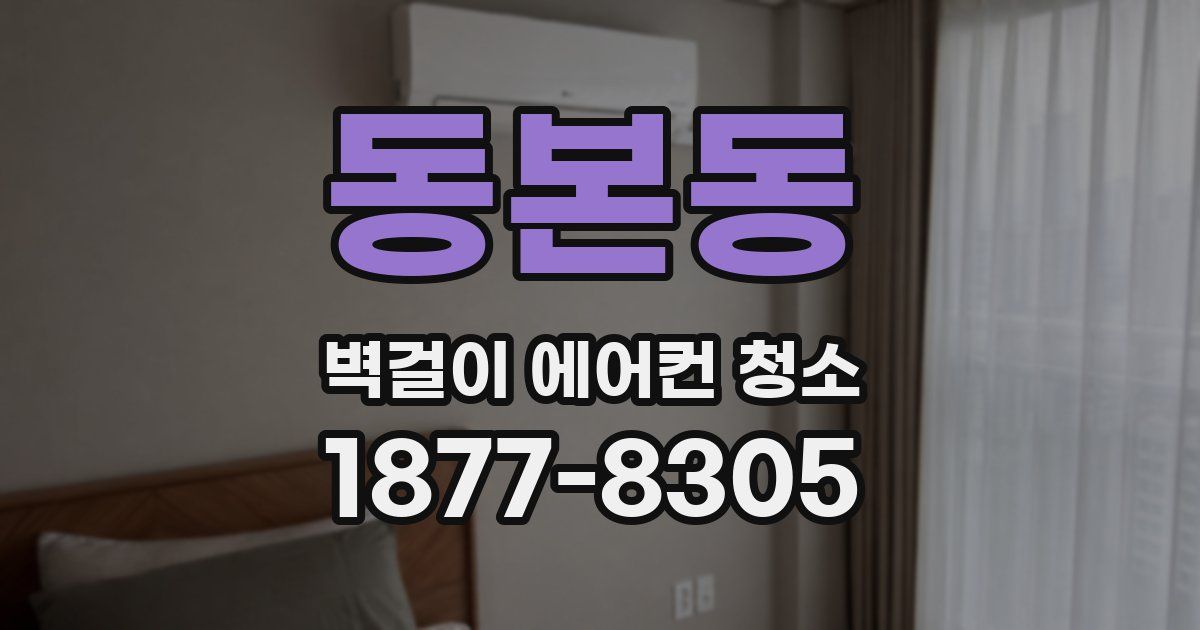 동본동 벽걸이 에어컨 청소