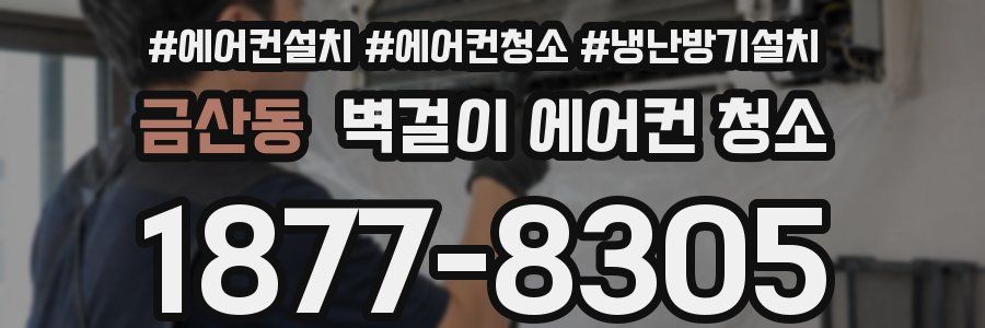 금산동 벽걸이 에어컨 청소