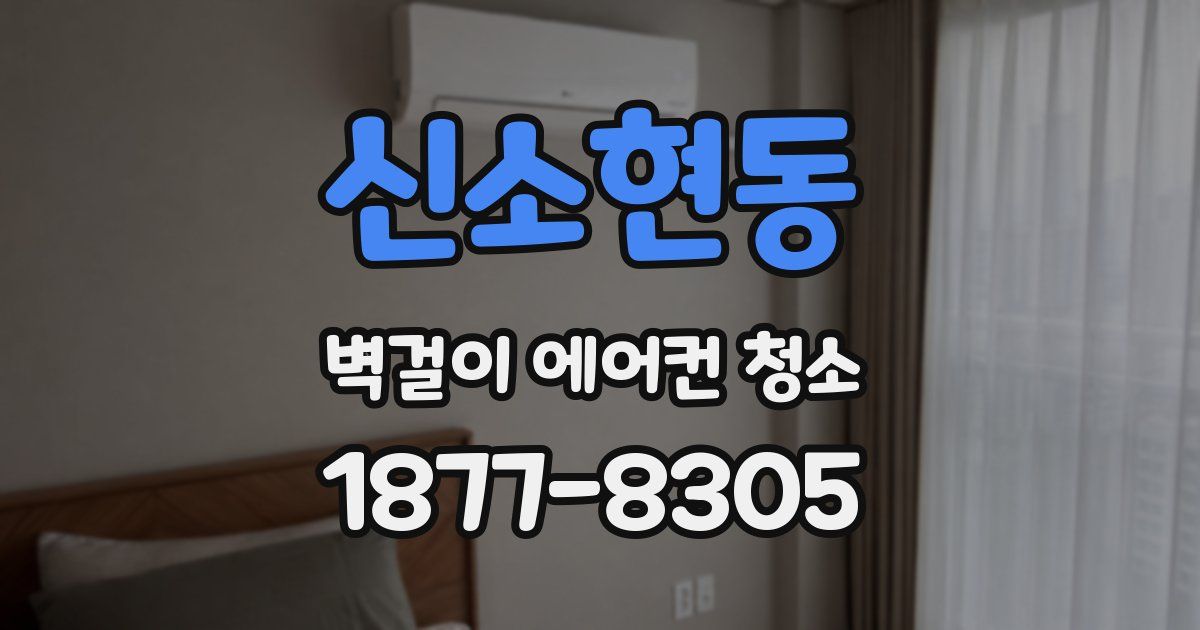 신소현동 벽걸이 에어컨 청소