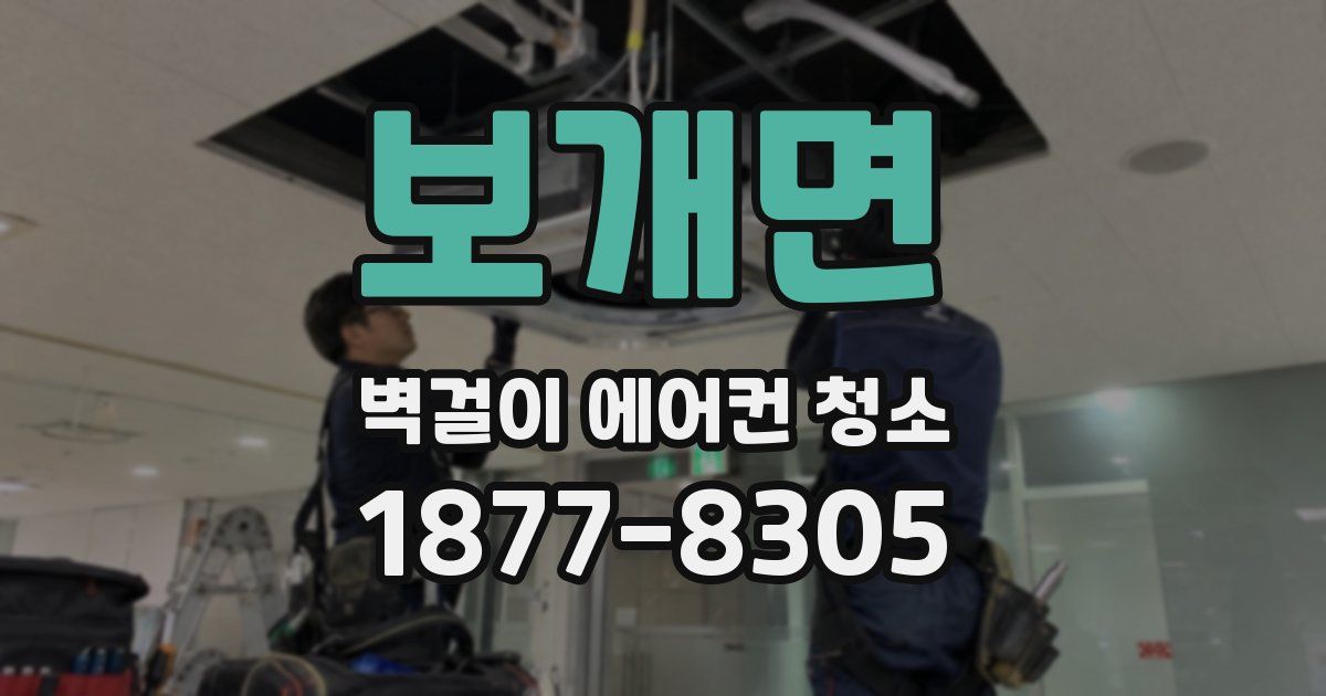 보개면 벽걸이 에어컨 청소