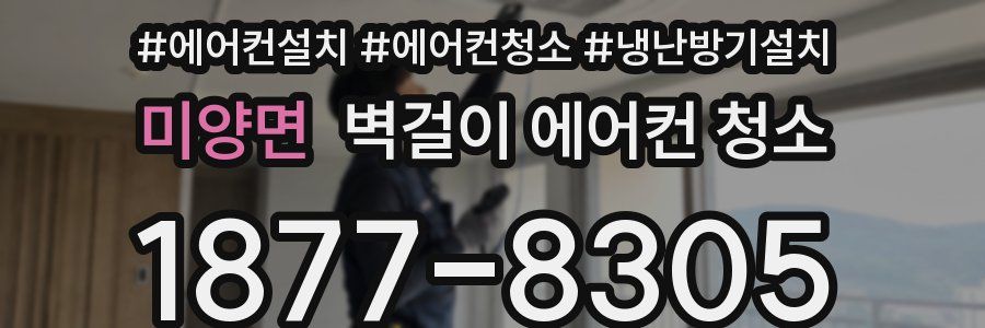 미양면 벽걸이 에어컨 청소