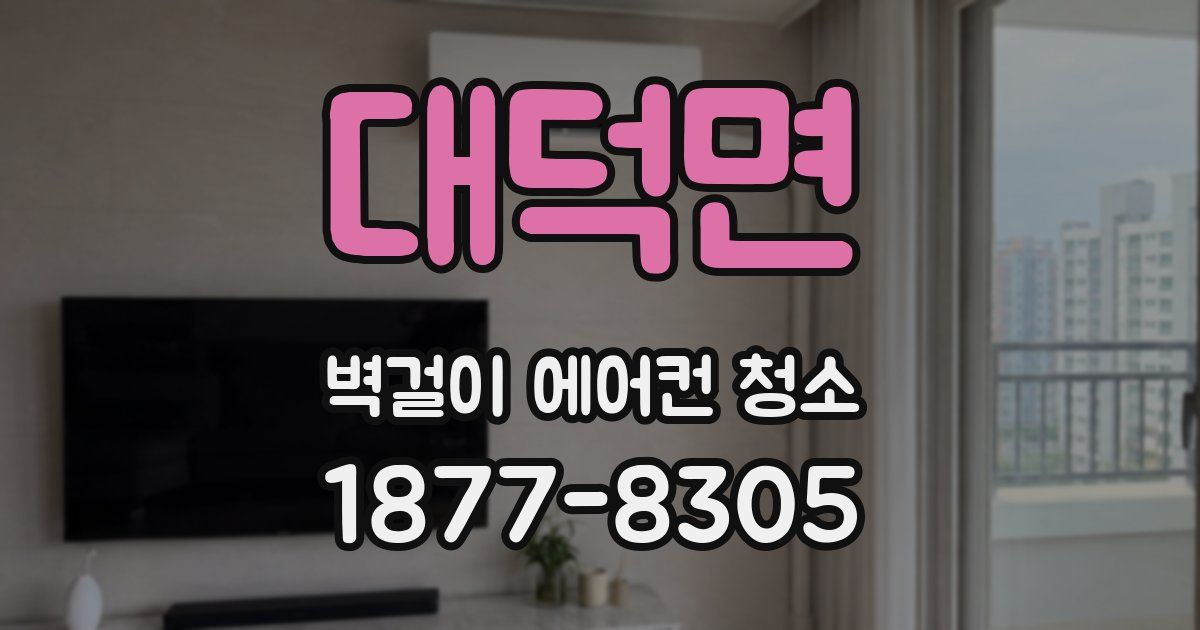 대덕면 벽걸이 에어컨 청소