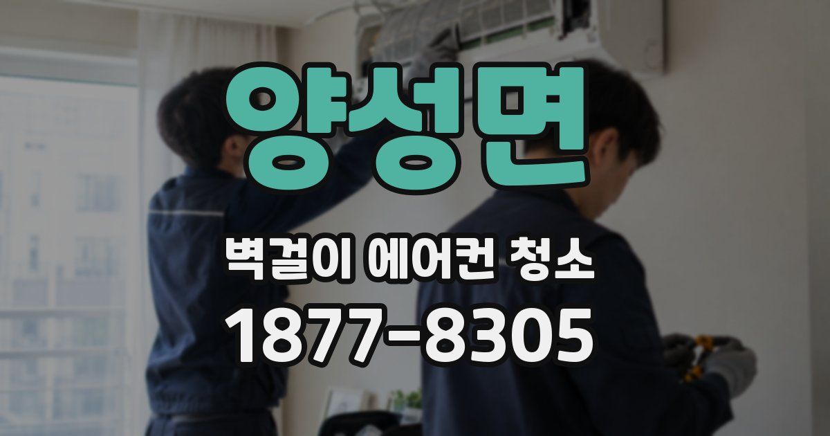 양성면 벽걸이 에어컨 청소