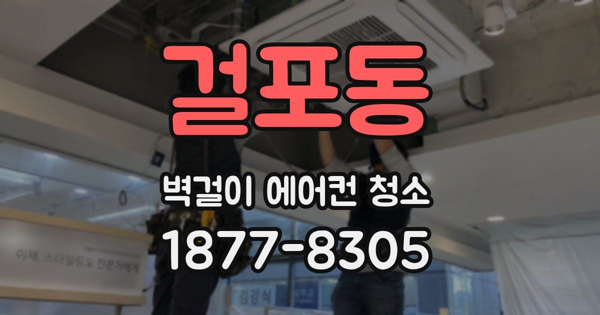 걸포동 벽걸이 에어컨 청소