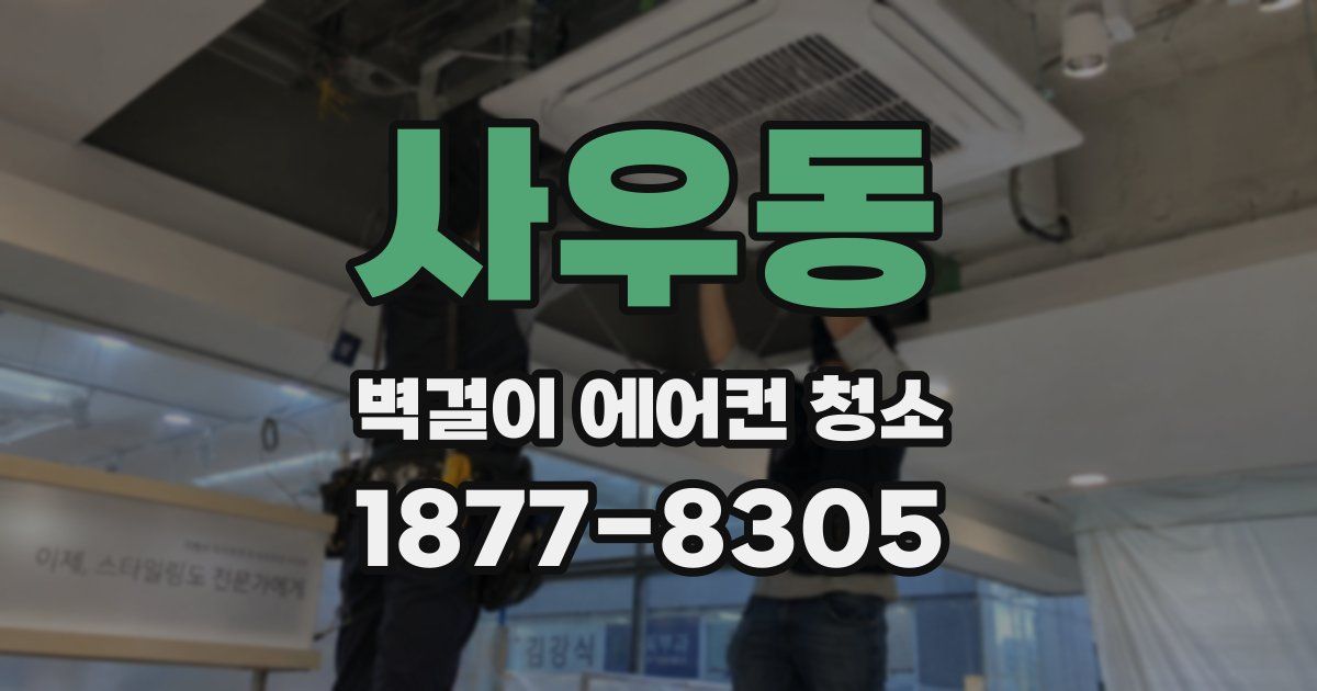 사우동 벽걸이 에어컨 청소