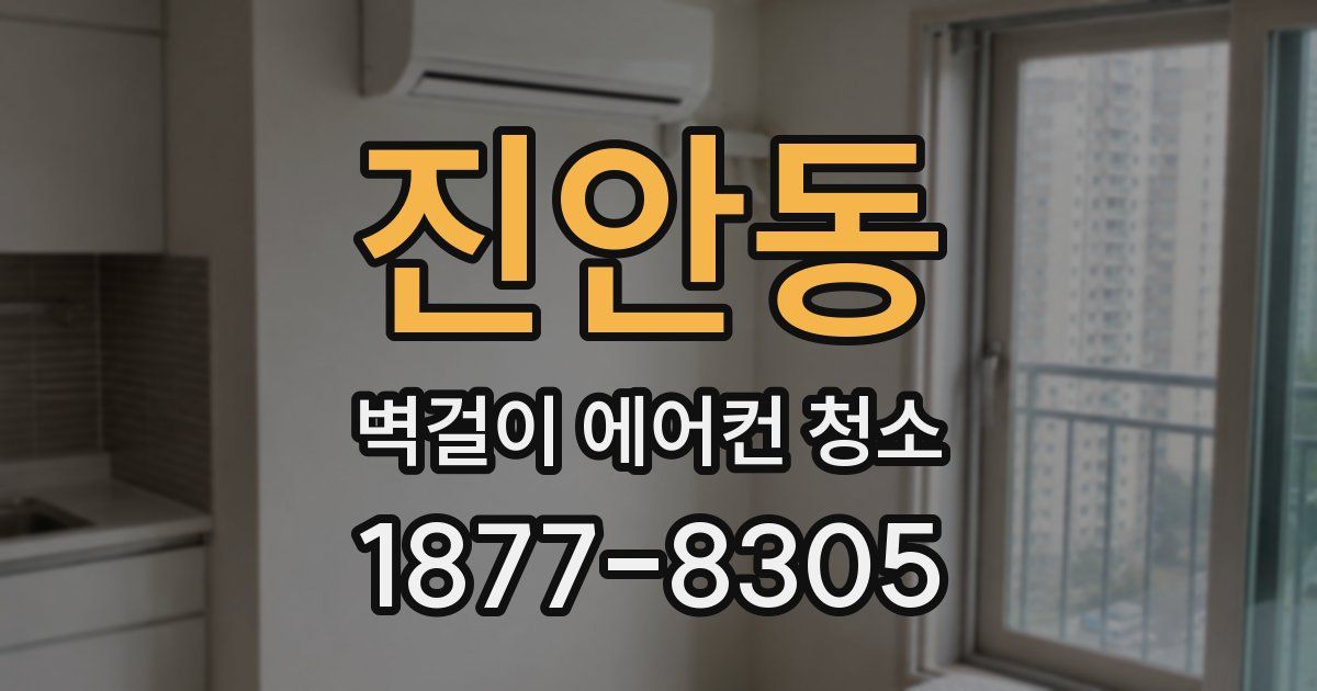 진안동 벽걸이 에어컨 청소