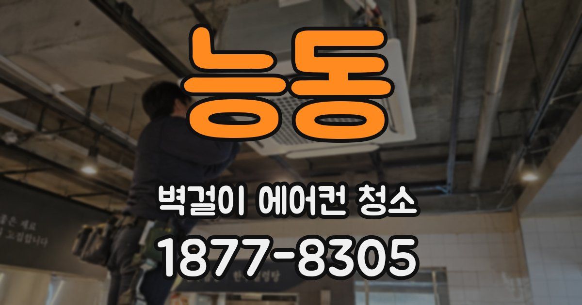 능동 벽걸이 에어컨 청소