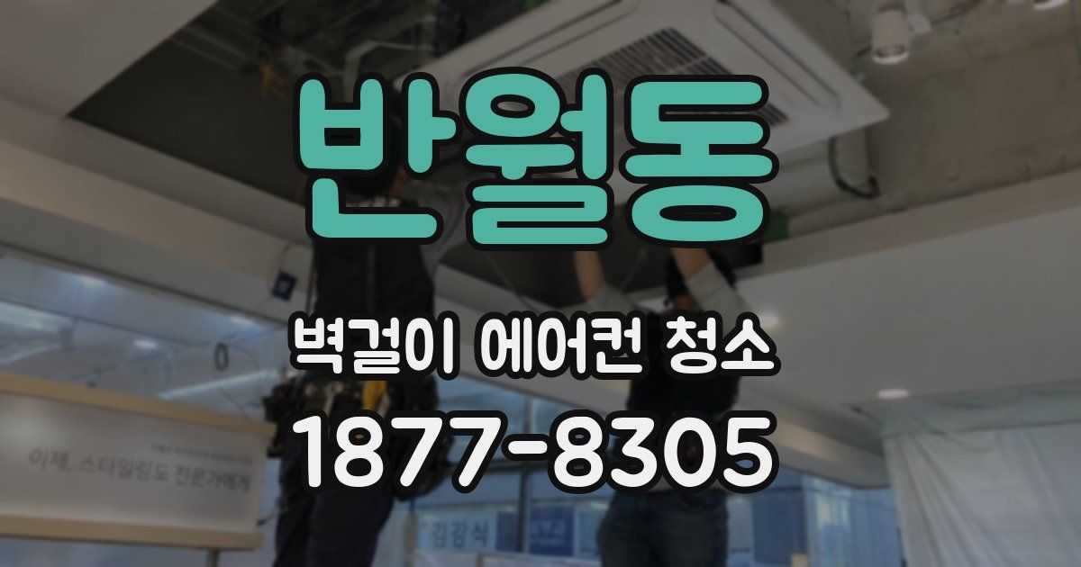 반월동 벽걸이 에어컨 청소
