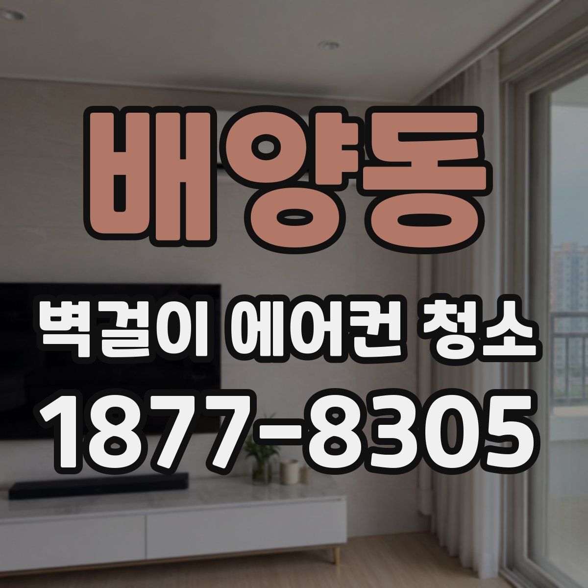 배양동 벽걸이 에어컨 청소