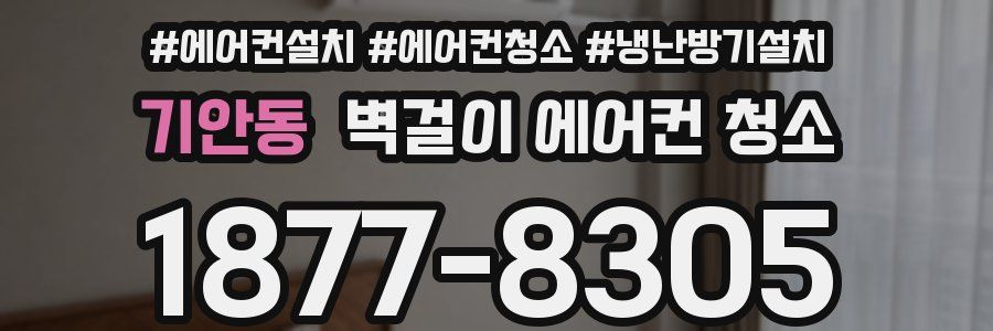 기안동 벽걸이 에어컨 청소