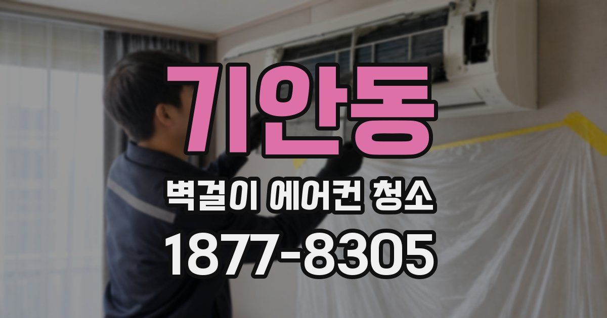 기안동 벽걸이 에어컨 청소