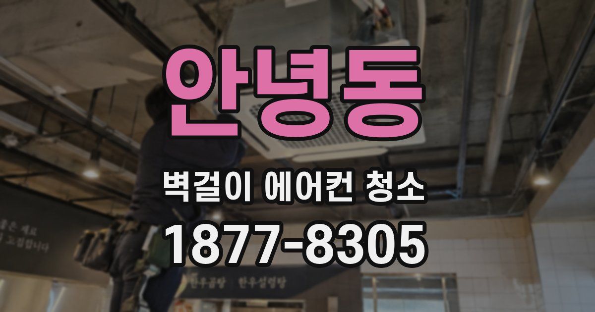 안녕동 벽걸이 에어컨 청소
