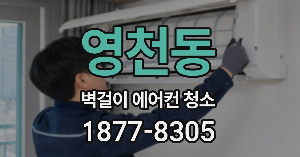 영천동 벽걸이 에어컨 청소
