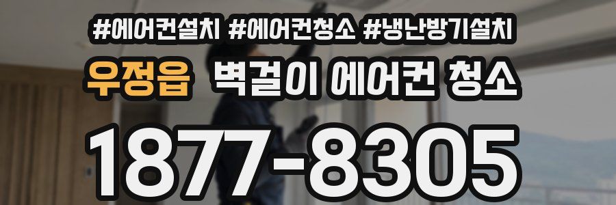 우정읍 벽걸이 에어컨 청소