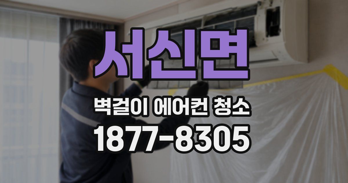 서신면 벽걸이 에어컨 청소