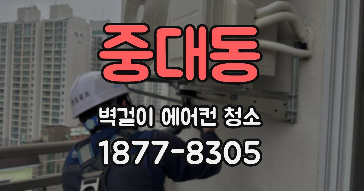 중대동 벽걸이 에어컨 청소