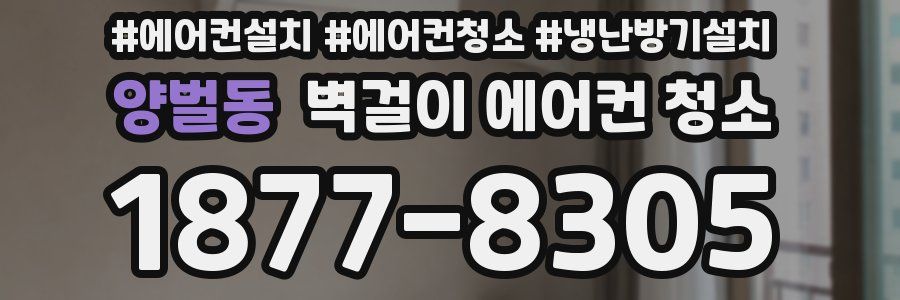 양벌동 벽걸이 에어컨 청소