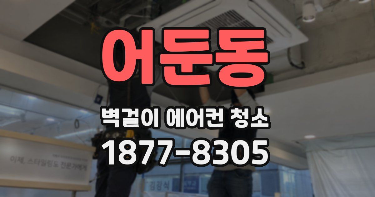 어둔동 벽걸이 에어컨 청소