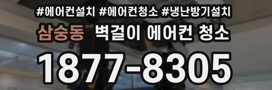 삼숭동 벽걸이 에어컨 청소