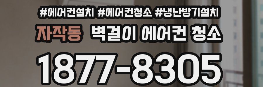 자작동 벽걸이 에어컨 청소