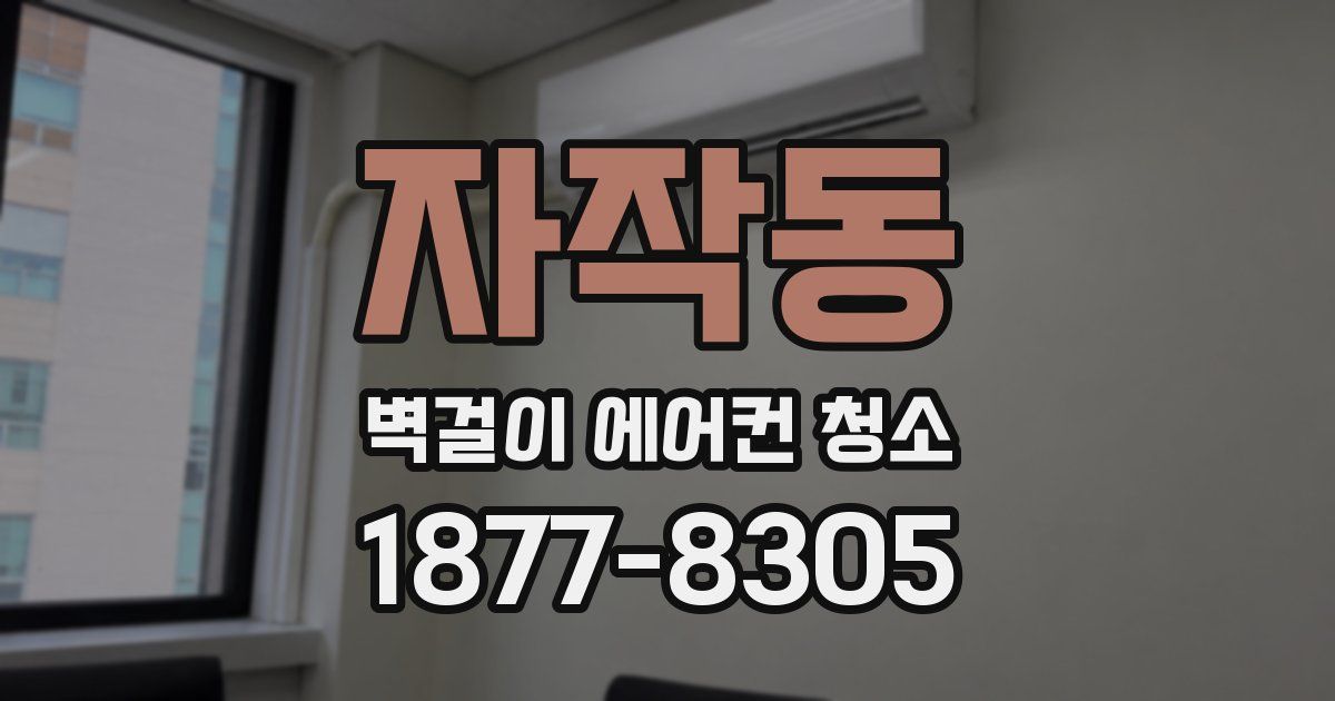 자작동 벽걸이 에어컨 청소