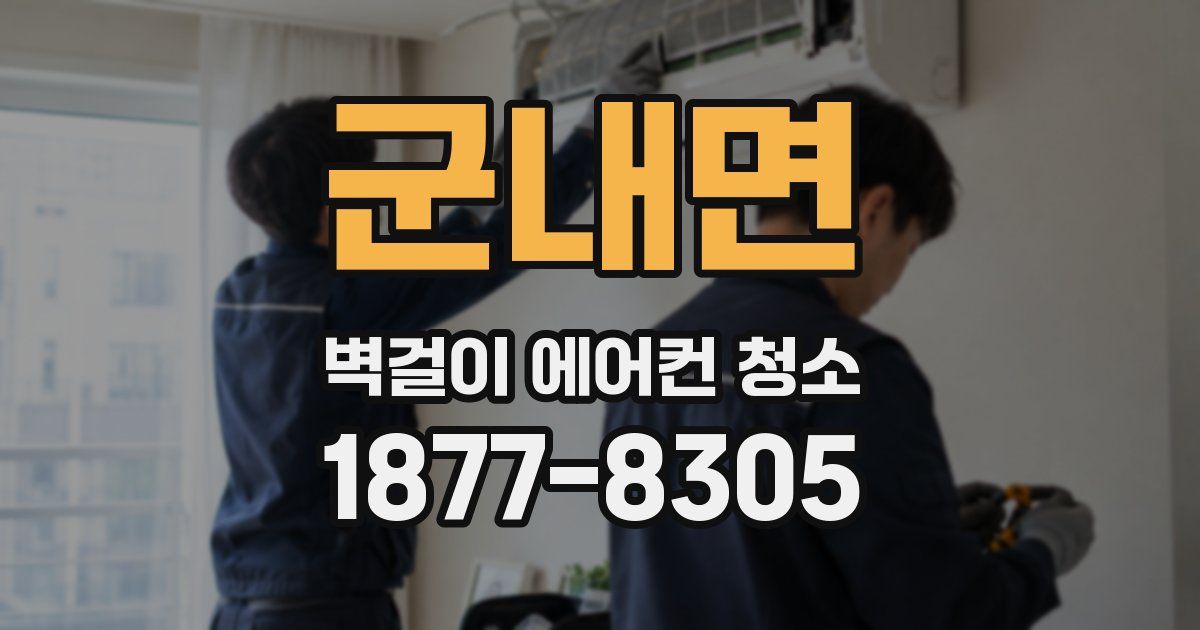 군내면 벽걸이 에어컨 청소