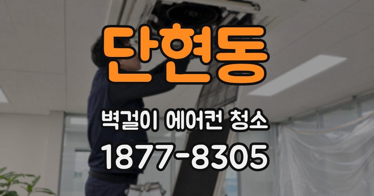 단현동 벽걸이 에어컨 청소