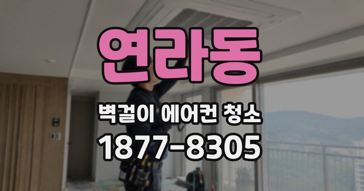 연라동 벽걸이 에어컨 청소