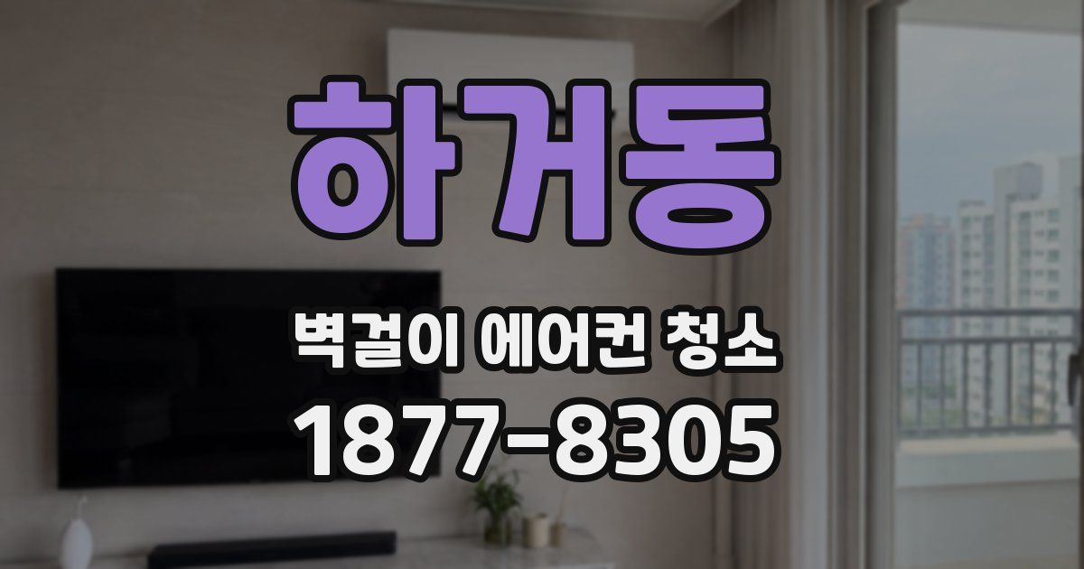 하거동 벽걸이 에어컨 청소