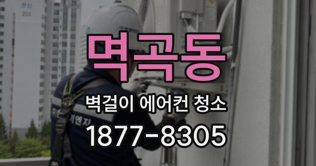 멱곡동 벽걸이 에어컨 청소