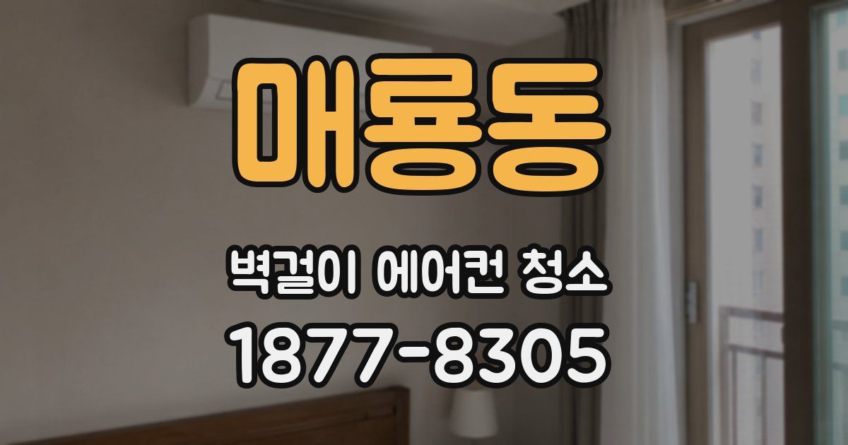 매룡동 벽걸이 에어컨 청소