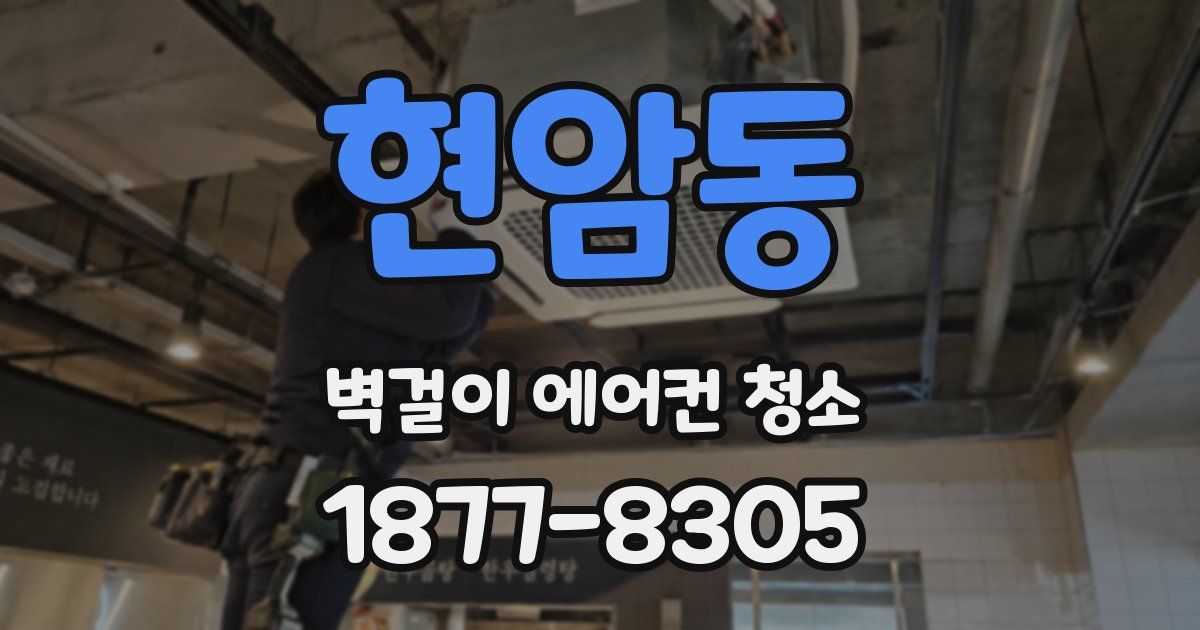 현암동 벽걸이 에어컨 청소
