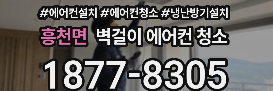 흥천면 벽걸이 에어컨 청소
