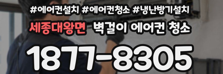 세종대왕면 벽걸이 에어컨 청소