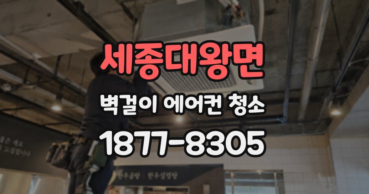 세종대왕면 벽걸이 에어컨 청소