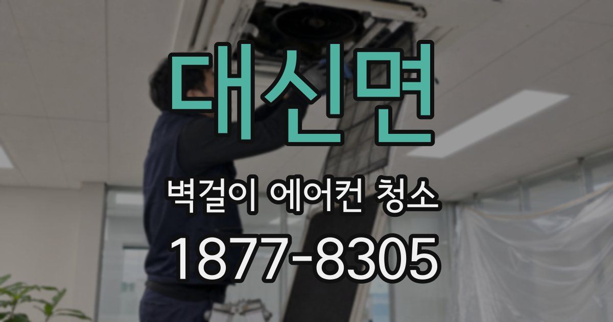 대신면 벽걸이 에어컨 청소