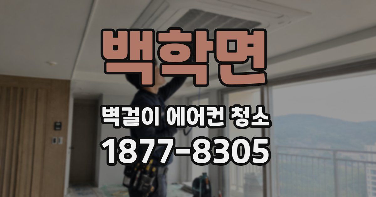 백학면 벽걸이 에어컨 청소