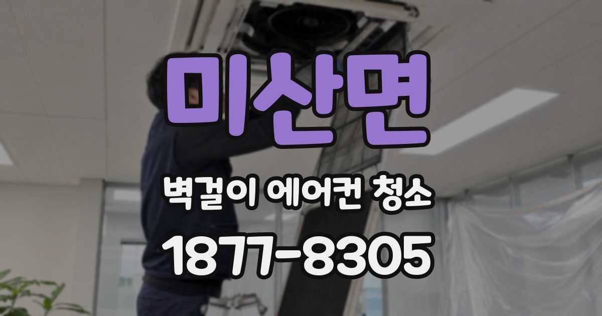 미산면 벽걸이 에어컨 청소