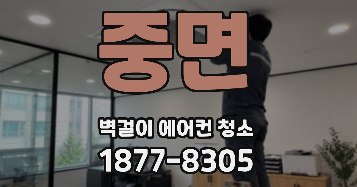 중면 벽걸이 에어컨 청소