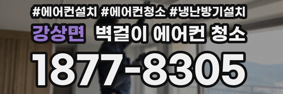 강상면 벽걸이 에어컨 청소