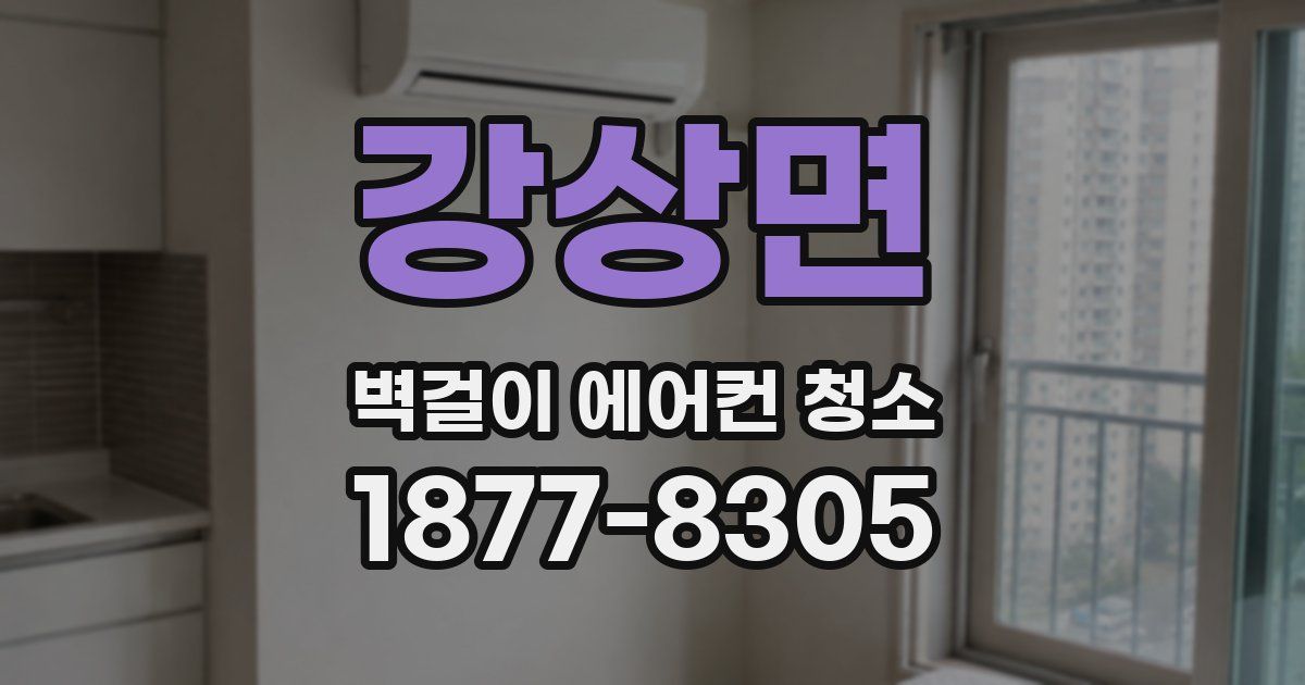 강상면 벽걸이 에어컨 청소