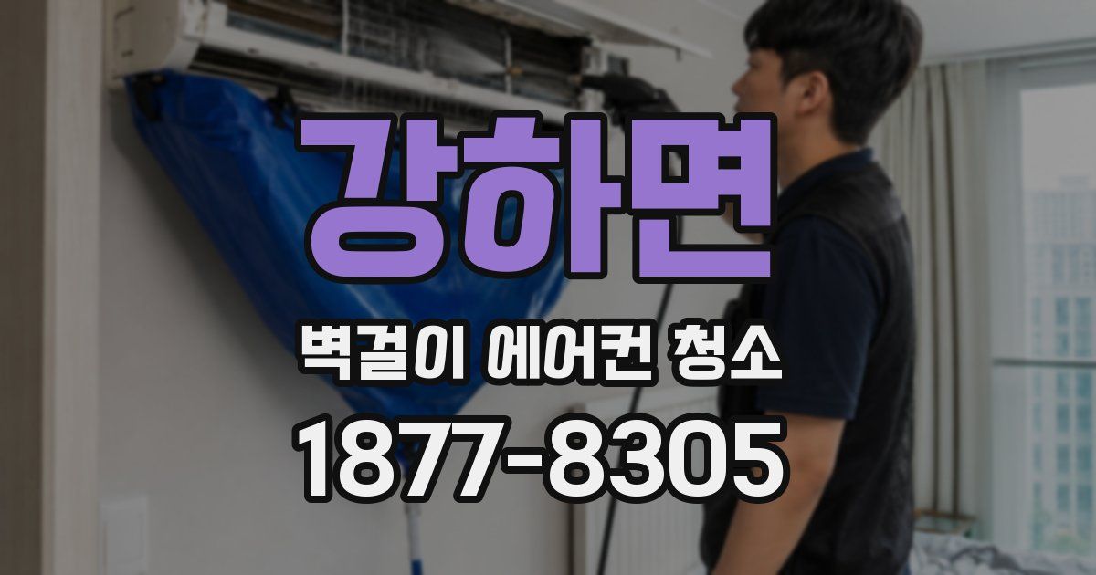 강하면 벽걸이 에어컨 청소