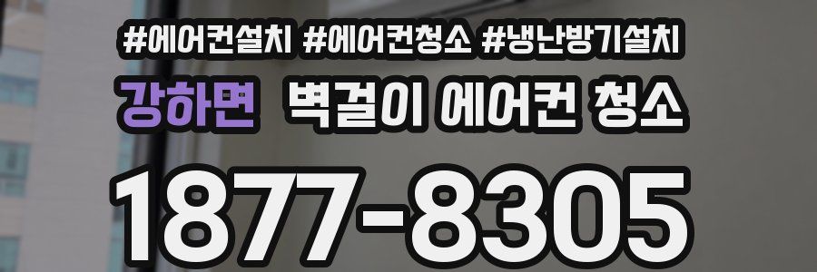 강하면 벽걸이 에어컨 청소
