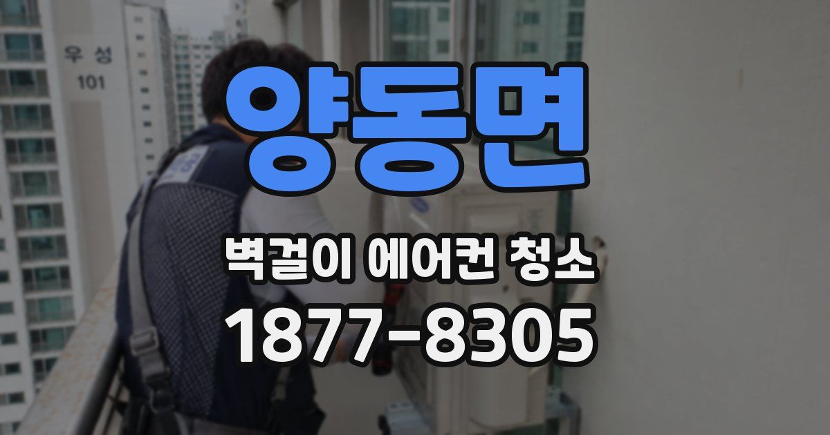 양동면 벽걸이 에어컨 청소