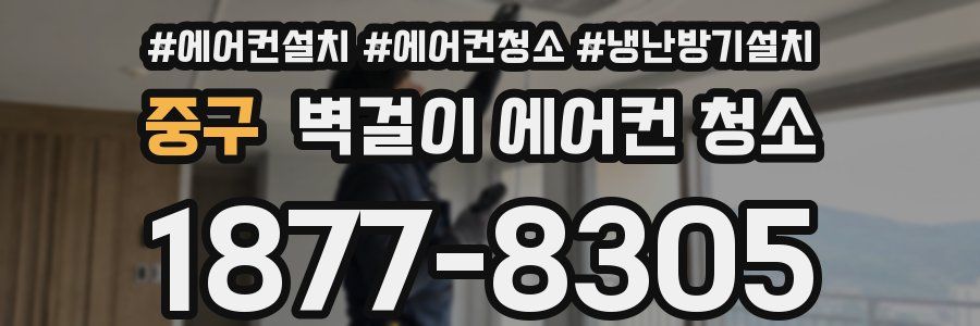 중구 벽걸이 에어컨 청소