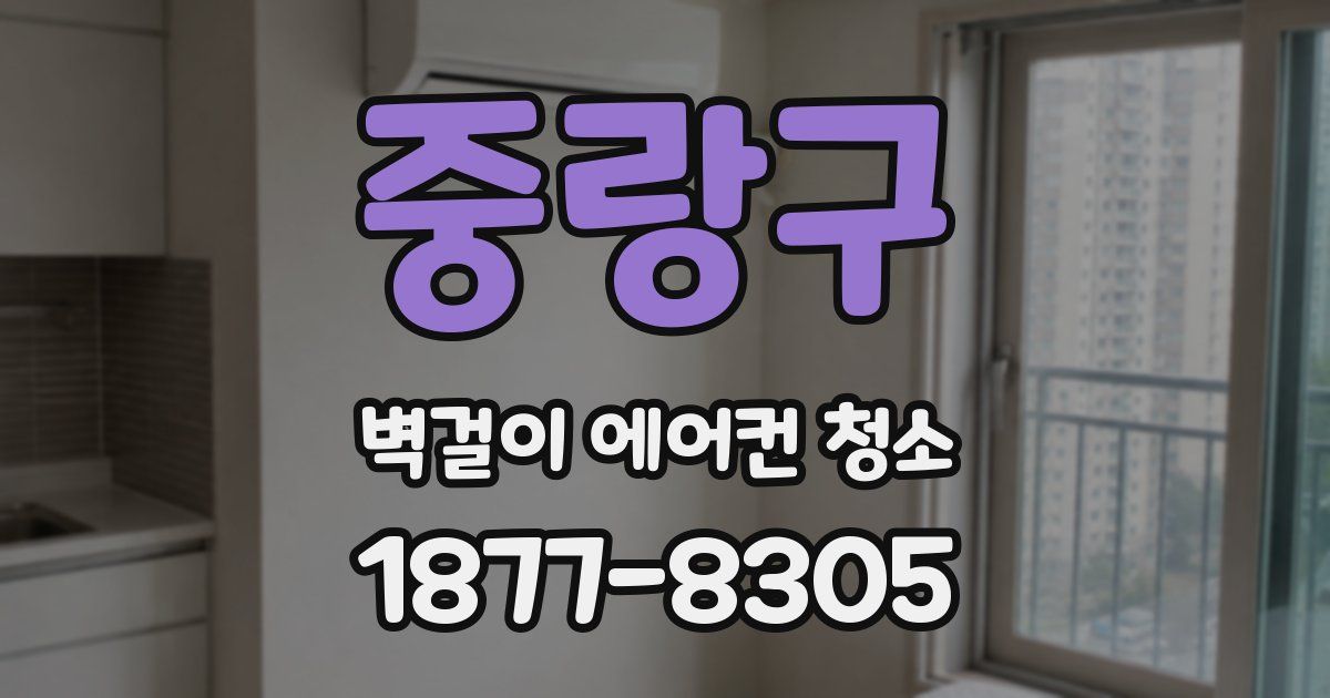 중랑구 벽걸이 에어컨 청소