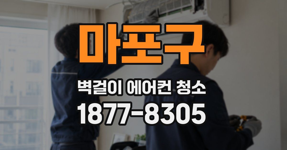 마포구 벽걸이 에어컨 청소