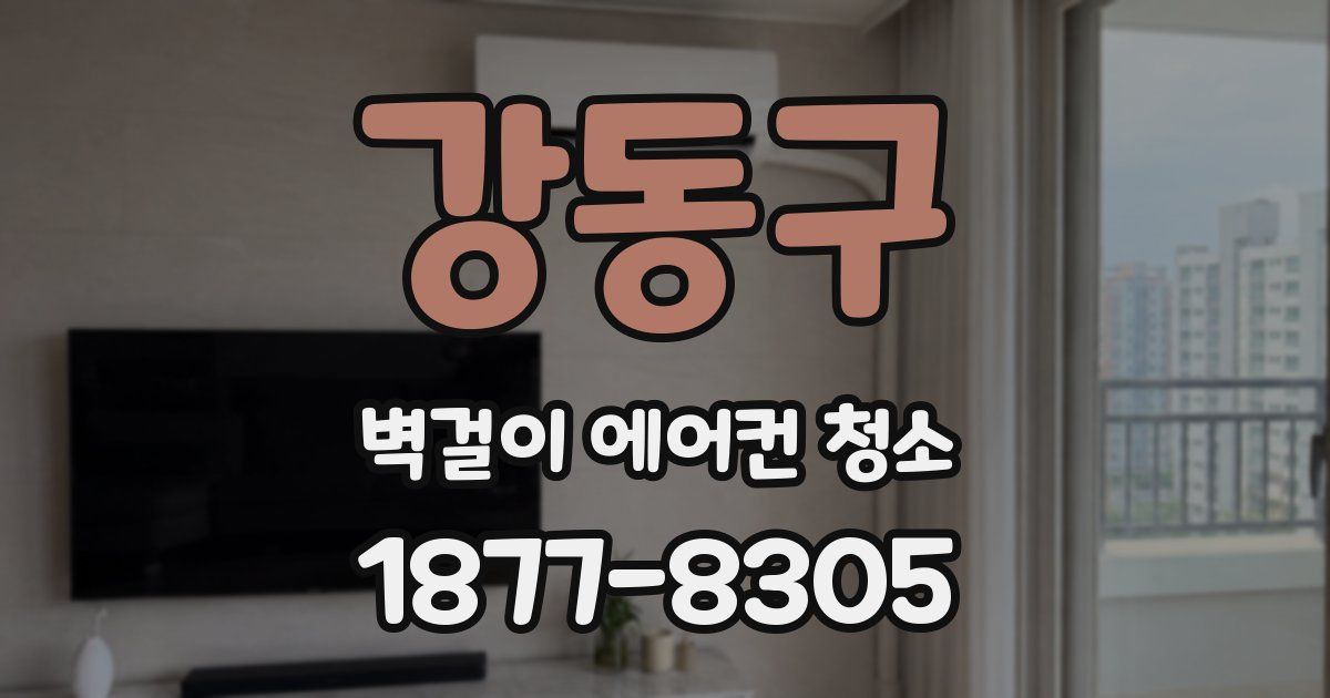 강동구 벽걸이 에어컨 청소