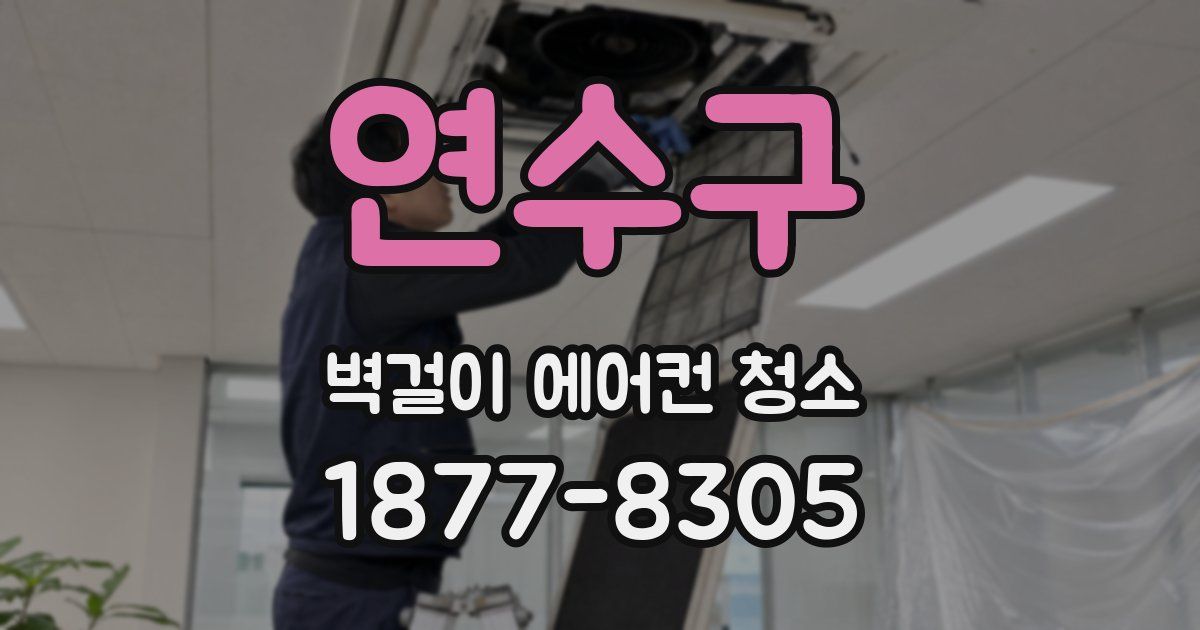 연수구 벽걸이 에어컨 청소
